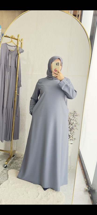 طقم عباية فخم بثلاث قطع – أناقة راقية في كل لون