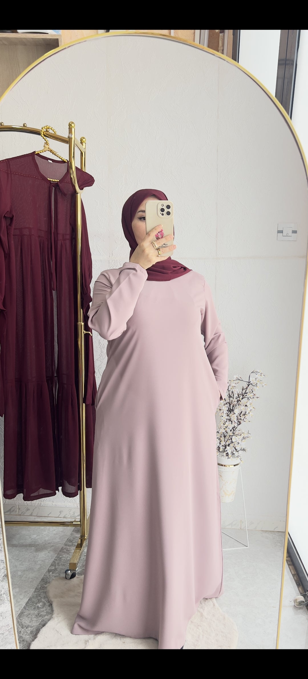 طقم عباية فخم بثلاث قطع – أناقة راقية في كل لون